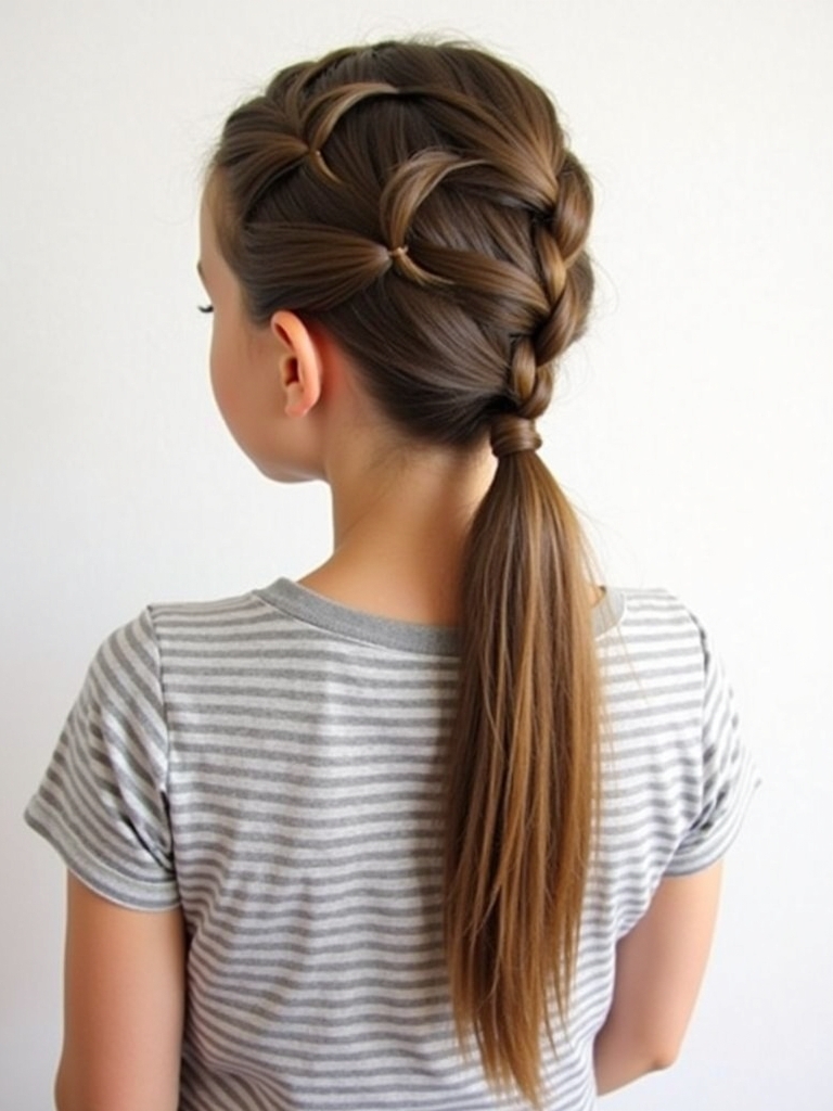 Hairstyles For School: Fishtail Braid Ponytail