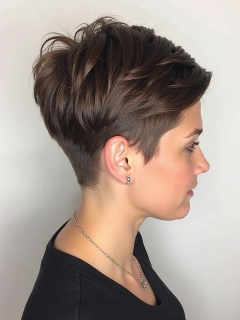 Pixie Cut Back View: The Baby Bangs