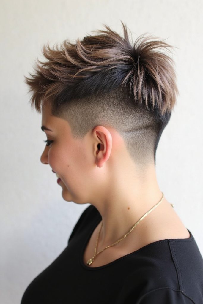 Pixie Cut Back View: The Pompadour Pixie