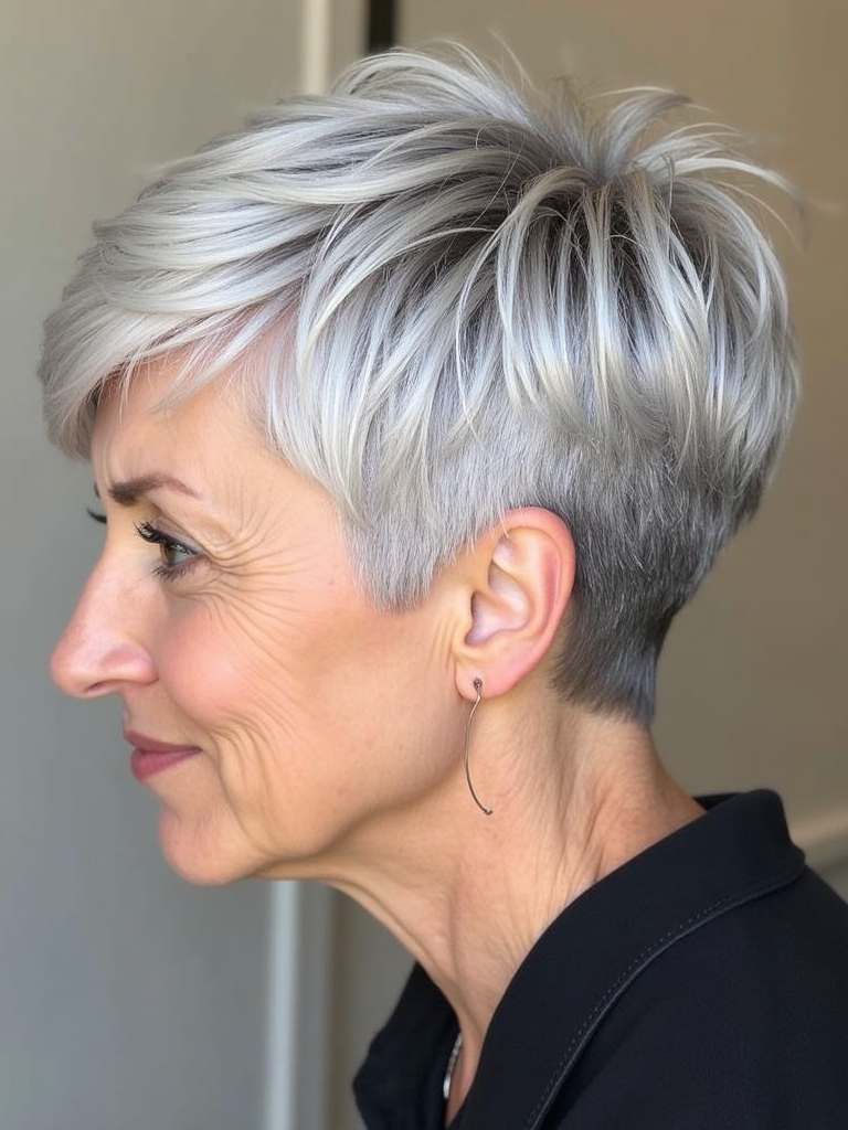 Pixie Cut Back View: The Textured Crop