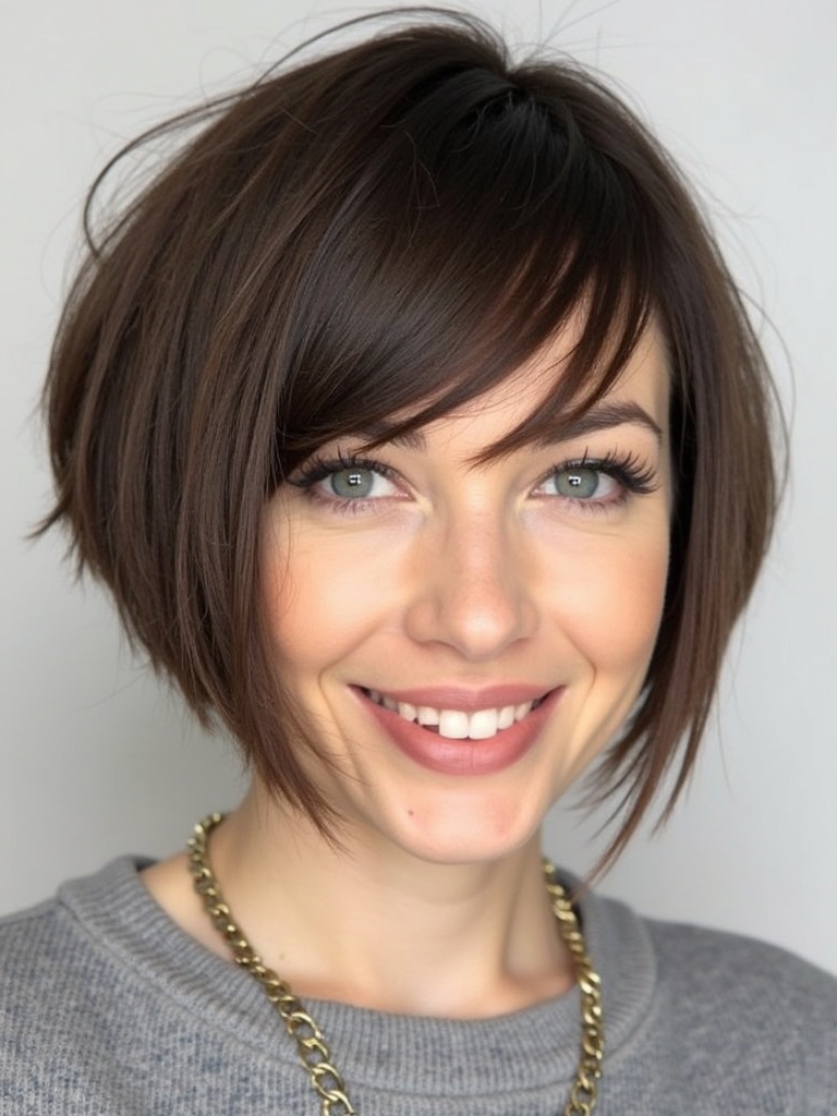 French Bob with Wispy Bangs