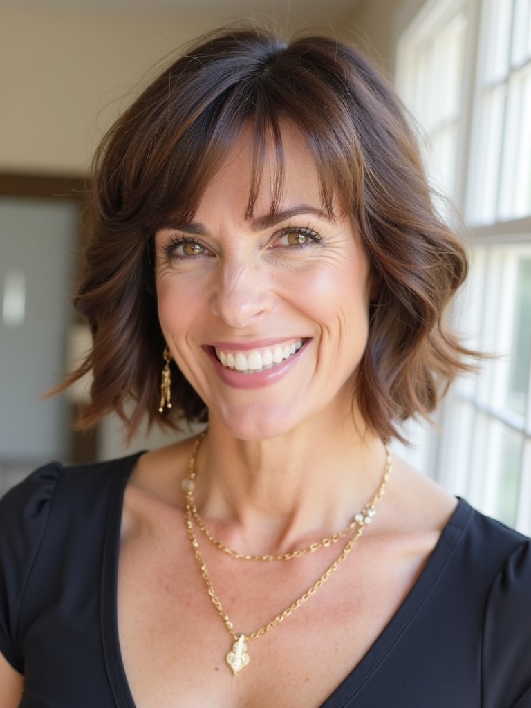 Hairstyles For Thin Hair Fine Over 50: The Asymmetrical Bob