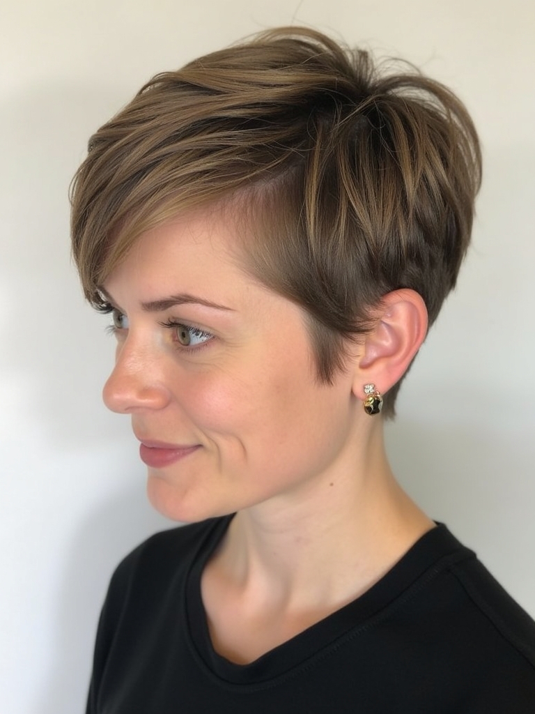 Pixie Cut Back View: The Tapered Neckline