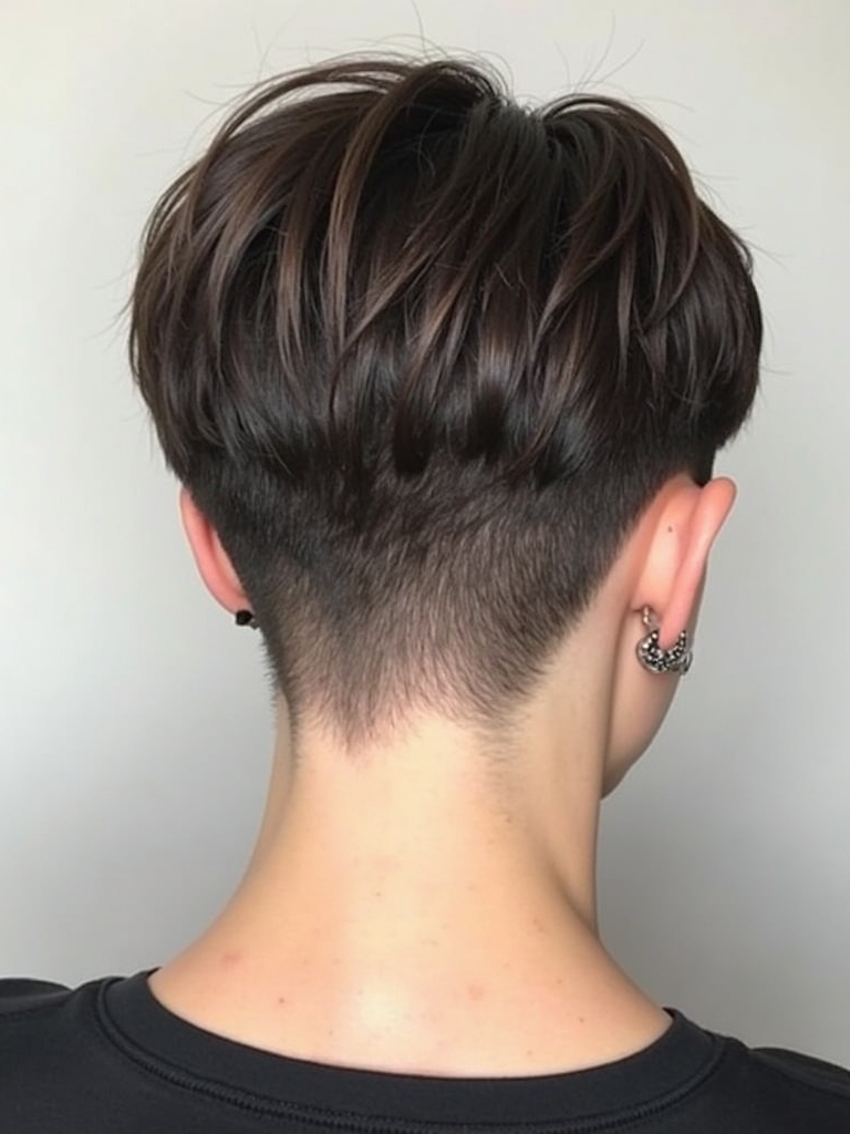 Pixie Cut Back View: The Bowl Cut Undercut