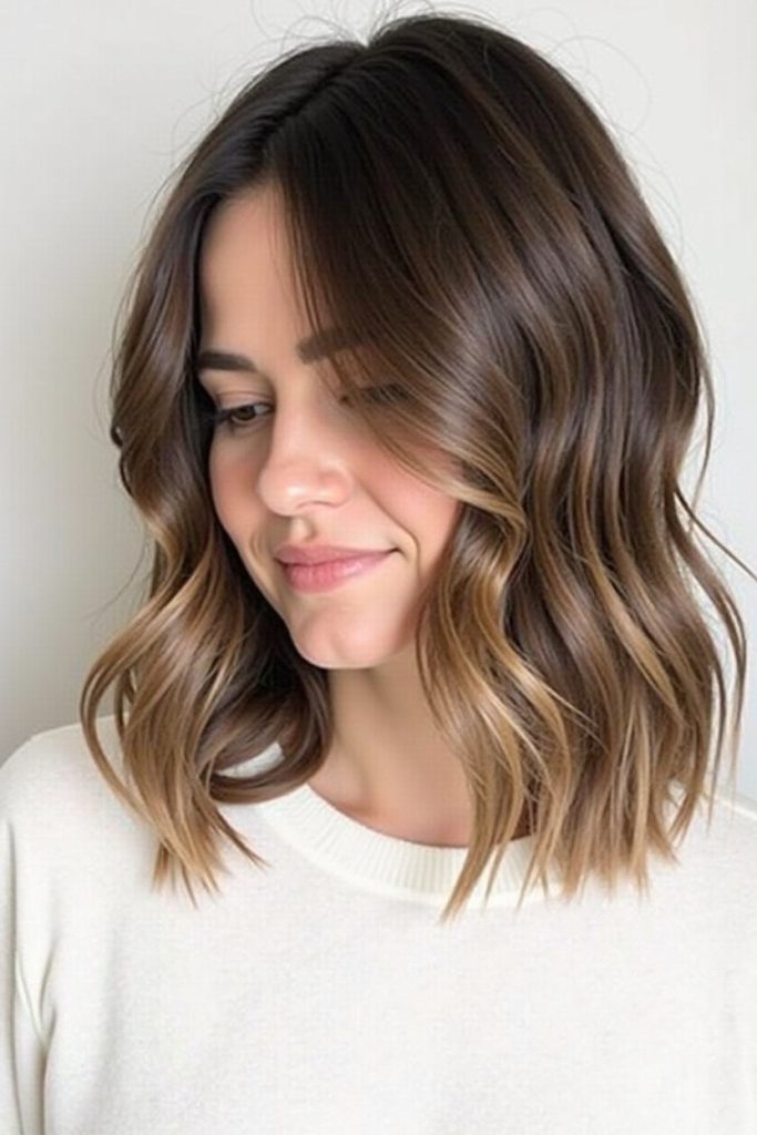Collarbone Length Hair: Asymmetrical Lob