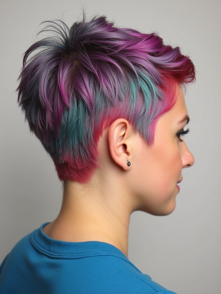 Pixie Cut Back View: The Side-Swept Pixie