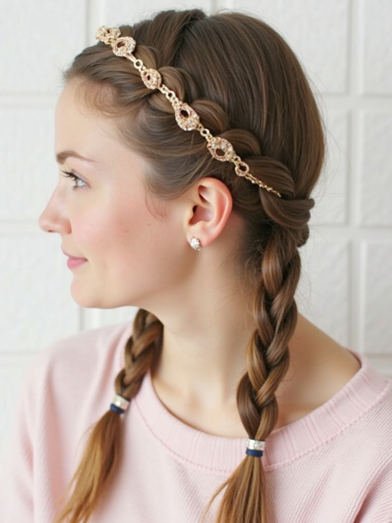 Hairstyles For School: Low Ponytail with a Twist