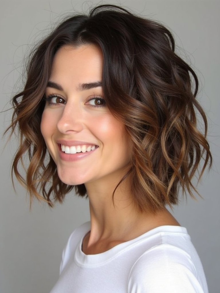 Side-Parted French Bob