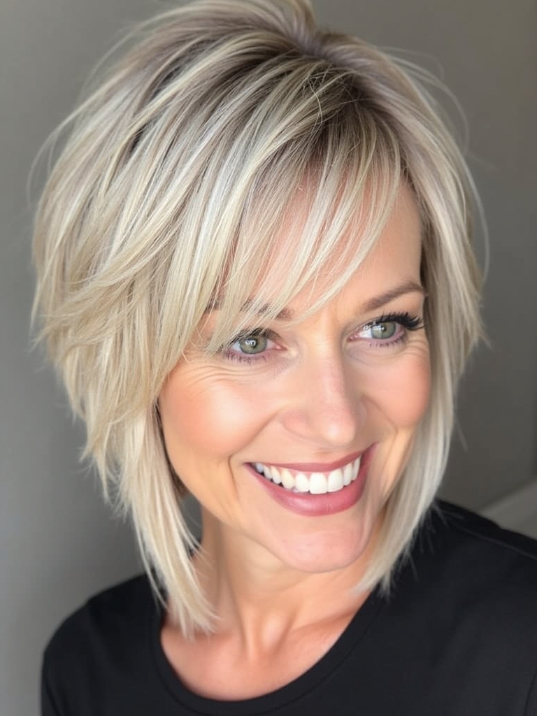 Hairstyles For Thin Hair Fine Over 50: Cropped Pixie
