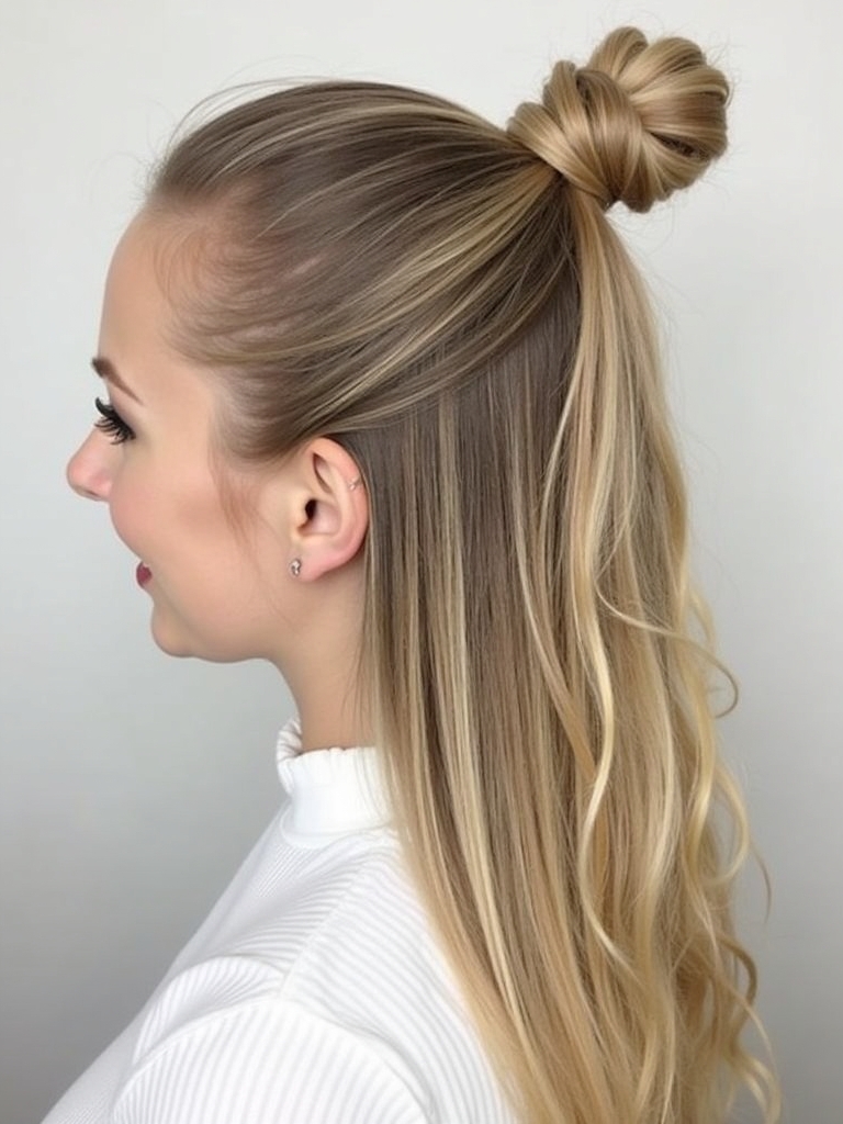Hairstyles For School: Bandana Updo