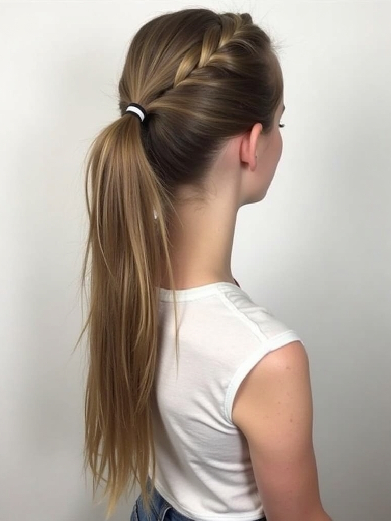 Hairstyles For School: Half-Up Braid