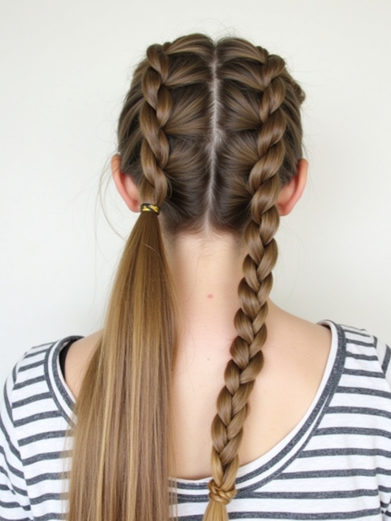 Hairstyles For School: Twisted Crown Braid